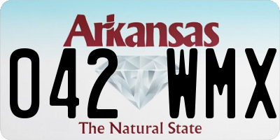 AR license plate 042WMX