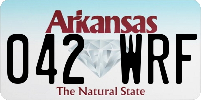 AR license plate 042WRF