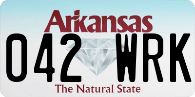 AR license plate 042WRK