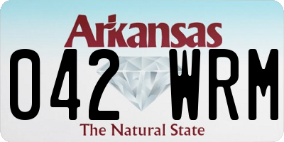 AR license plate 042WRM