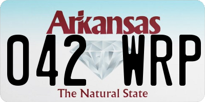 AR license plate 042WRP