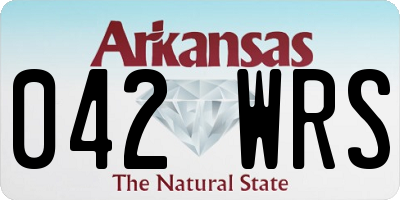AR license plate 042WRS