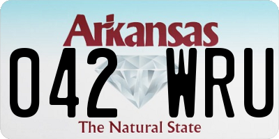 AR license plate 042WRU