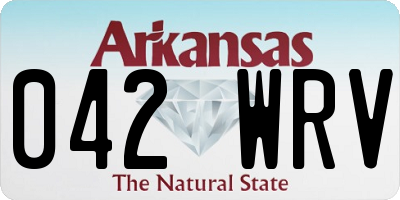 AR license plate 042WRV
