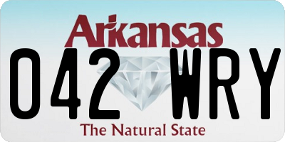 AR license plate 042WRY