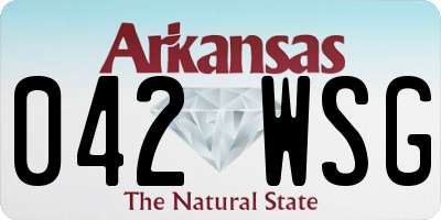 AR license plate 042WSG