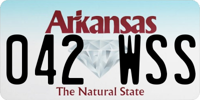 AR license plate 042WSS
