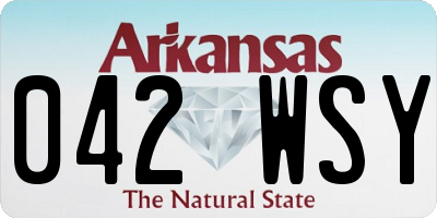 AR license plate 042WSY