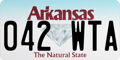 AR license plate 042WTA
