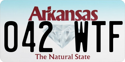 AR license plate 042WTF