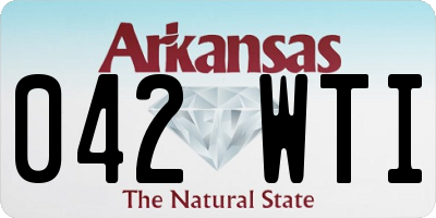 AR license plate 042WTI