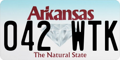 AR license plate 042WTK