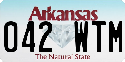 AR license plate 042WTM
