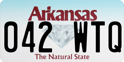 AR license plate 042WTQ
