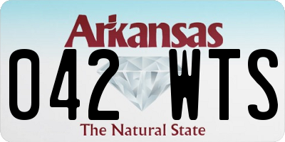 AR license plate 042WTS
