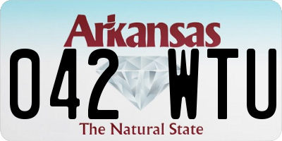 AR license plate 042WTU