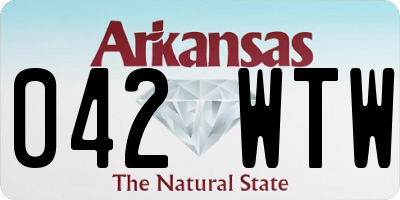 AR license plate 042WTW