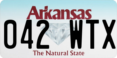 AR license plate 042WTX