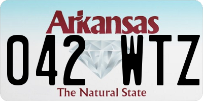 AR license plate 042WTZ