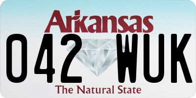 AR license plate 042WUK