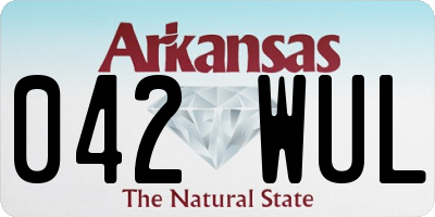 AR license plate 042WUL