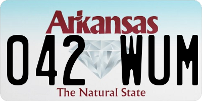 AR license plate 042WUM