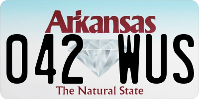 AR license plate 042WUS
