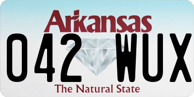 AR license plate 042WUX