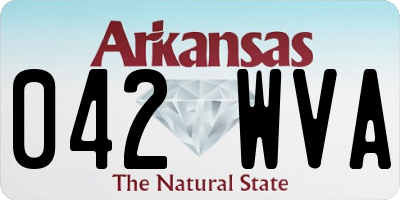 AR license plate 042WVA
