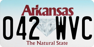 AR license plate 042WVC