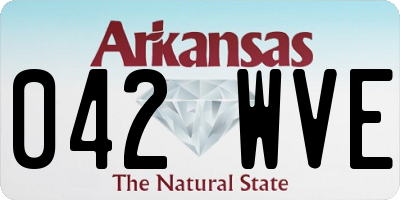 AR license plate 042WVE