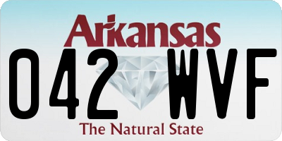 AR license plate 042WVF