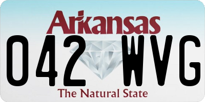 AR license plate 042WVG