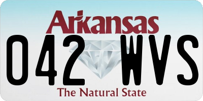 AR license plate 042WVS