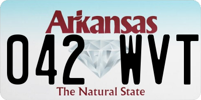 AR license plate 042WVT