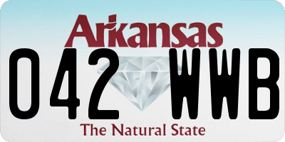 AR license plate 042WWB