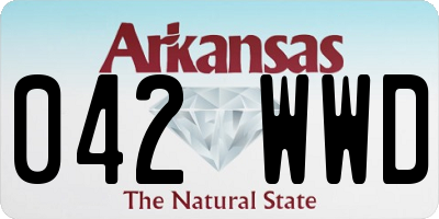 AR license plate 042WWD