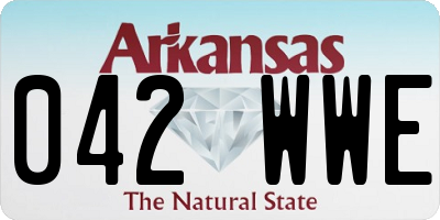 AR license plate 042WWE