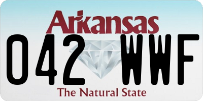 AR license plate 042WWF