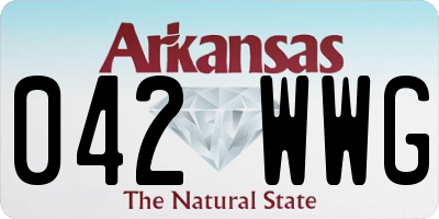 AR license plate 042WWG