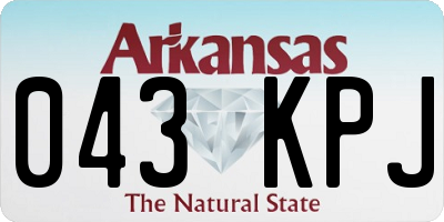 AR license plate 043KPJ