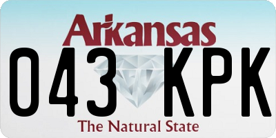 AR license plate 043KPK