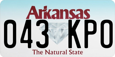 AR license plate 043KPO