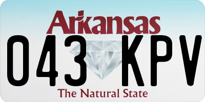 AR license plate 043KPV