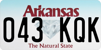 AR license plate 043KQK