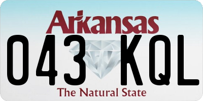 AR license plate 043KQL