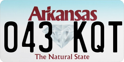 AR license plate 043KQT