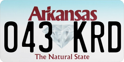 AR license plate 043KRD