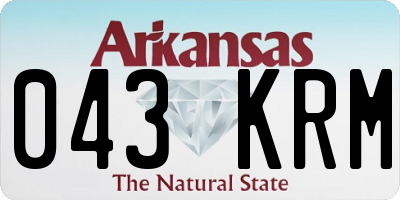 AR license plate 043KRM