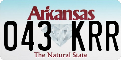 AR license plate 043KRR